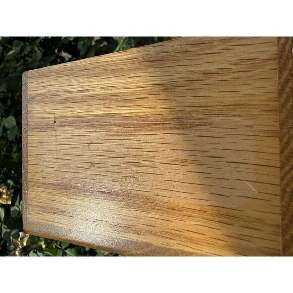 Lg Pet Cremation Urn Inlay Paw Print Wood Box Cat Dog Ashes Memorial Chest 10” - Picture 6 of 13